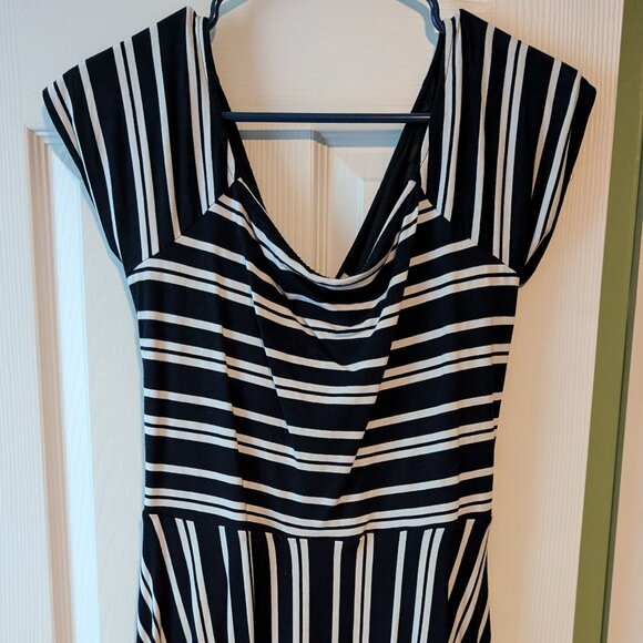 Loft open back striped dress - Picture 1 of 3